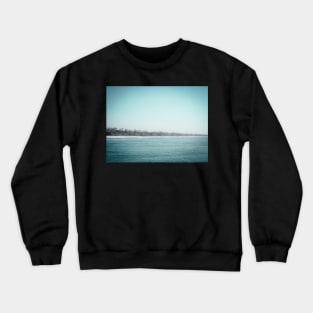 Oceanside California View of City from Pier V3 Crewneck Sweatshirt